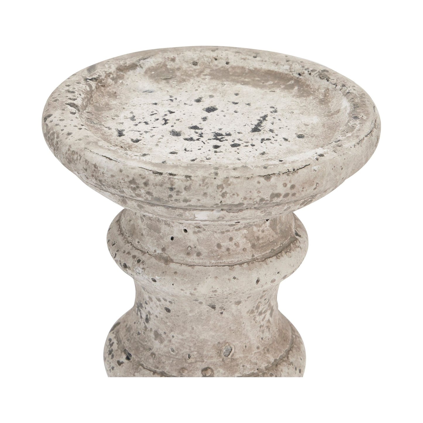 Small Stone Ceramic Column Candle Holder - Ashton and Finch