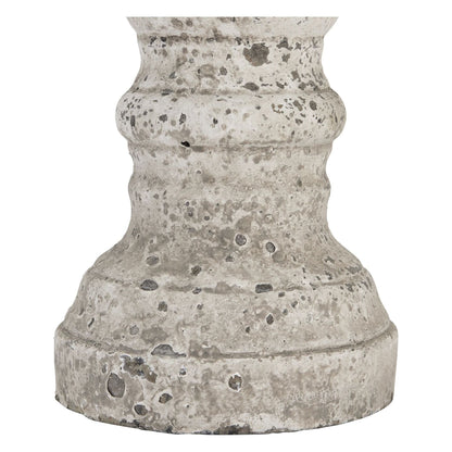 Large Stone Ceramic Column Candle Holder - Ashton and Finch