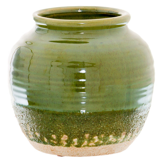 Seville Collection Olive Squat Vase - Ashton and Finch