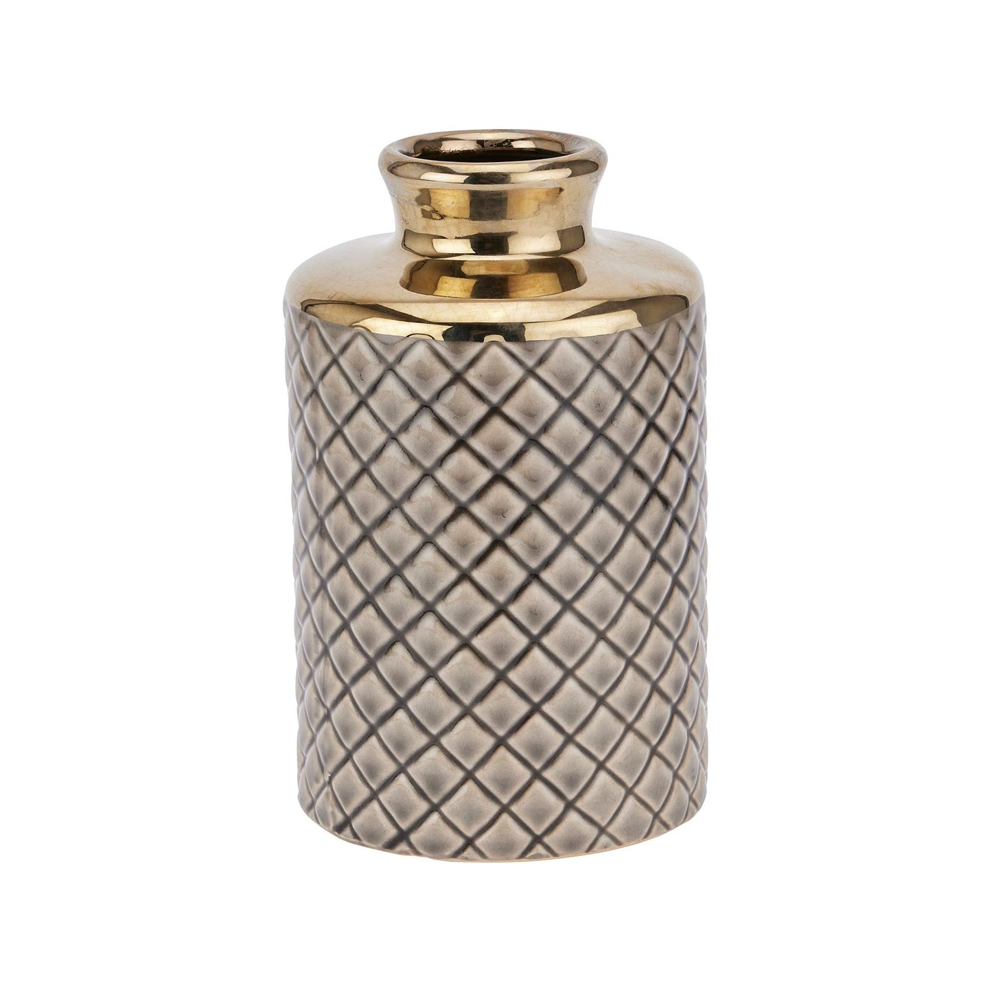 Seville Collection Grey Diamond Bottle Vase - Ashton and Finch