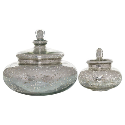 Large Silver Squat Trinket Jar - Ashton and Finch