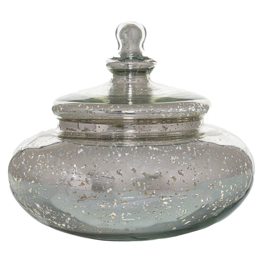 Large Silver Squat Trinket Jar - Ashton and Finch