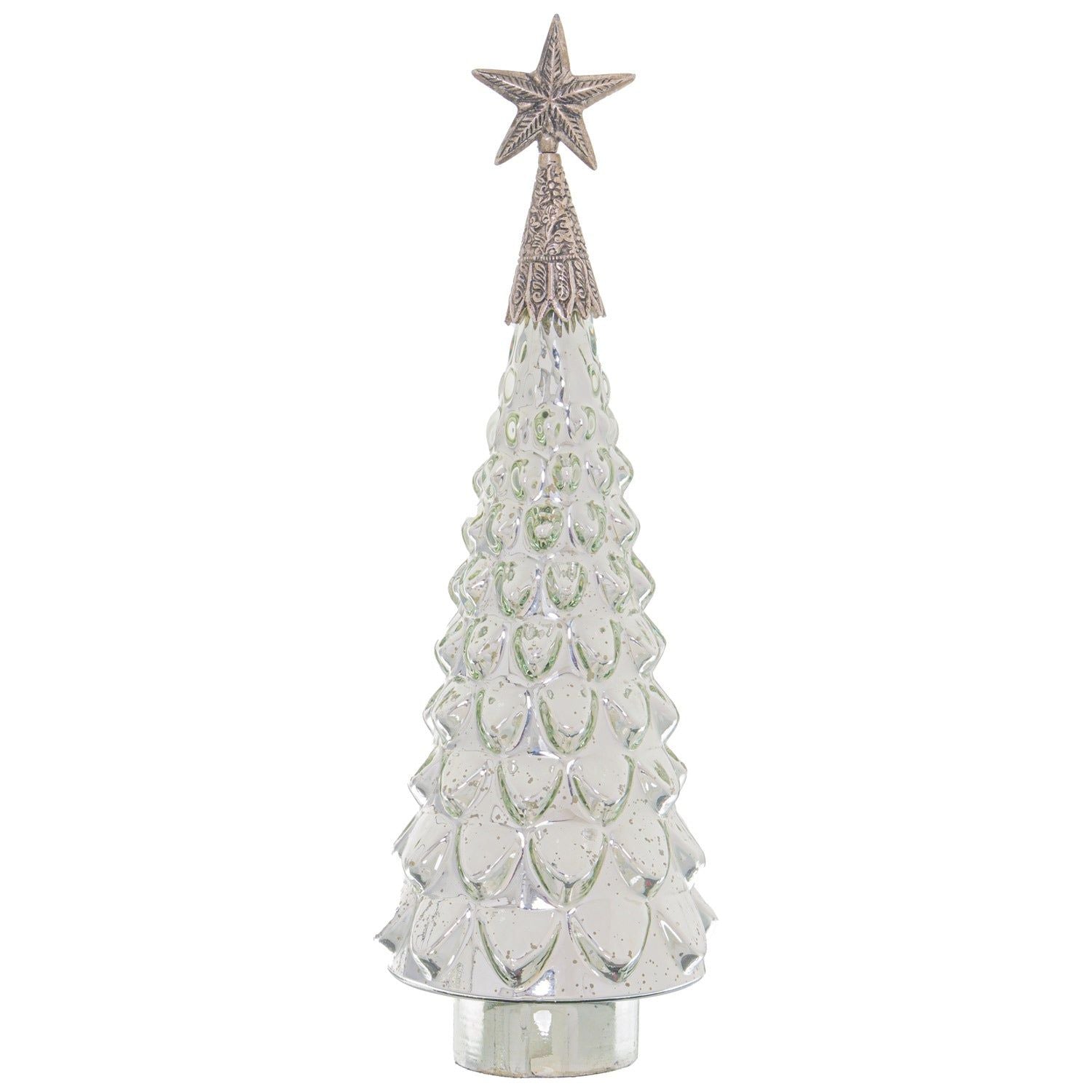 Noel Collection Textured Star Topped Decorative Tree - Ashton and Finch