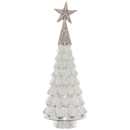 Noel Collection Textured Star Topped Decorative Small Tree - Ashton and Finch