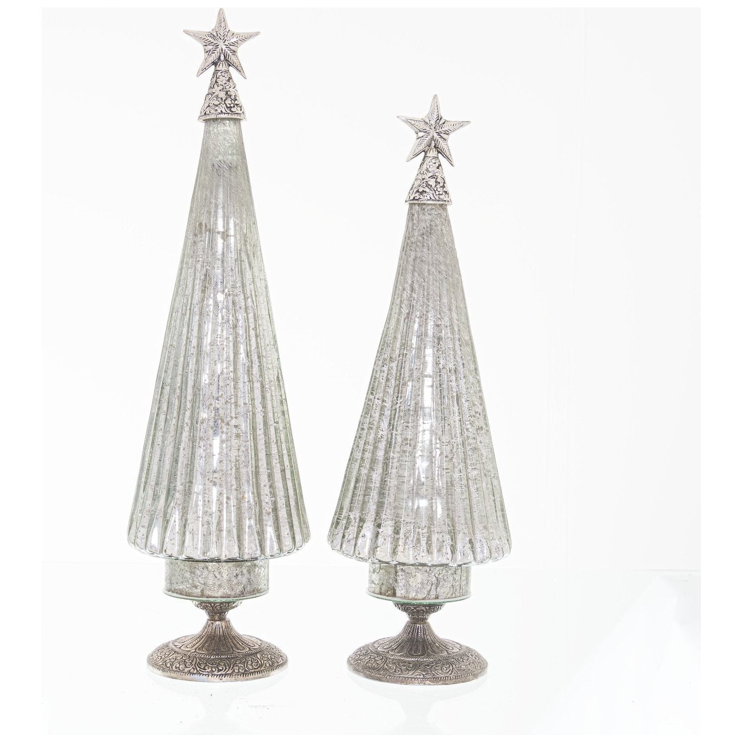The Noel Collection Footed Glass Decorative Tree - Ashton and Finch