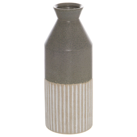 Mason Collection Grey Ceramic Ellipse Vase - Ashton and Finch
