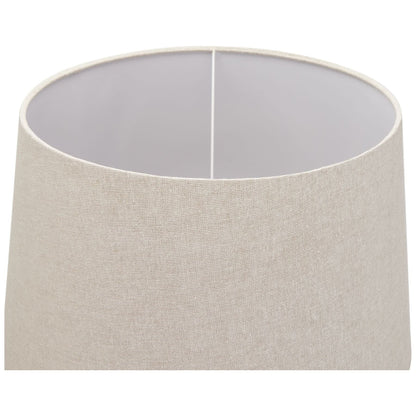 Delaney Natural Wash Fluted Lamp With Linen Shade - Ashton and Finch