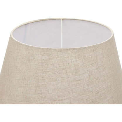 Delaney Natural Wash Spindle Lamp With Linen Shade - Ashton and Finch
