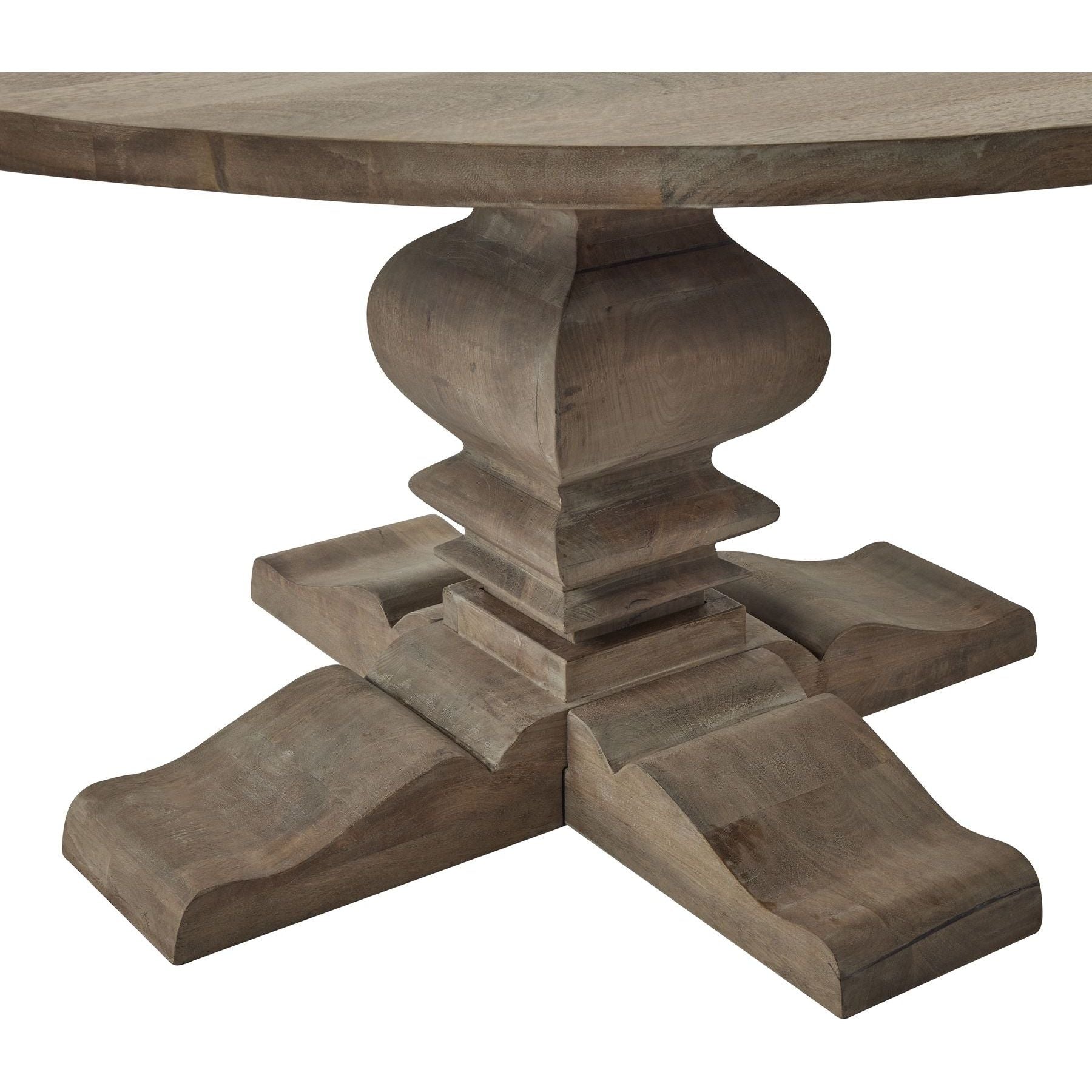 Copgrove Collection Round Pedestal Dining Table - Ashton and Finch