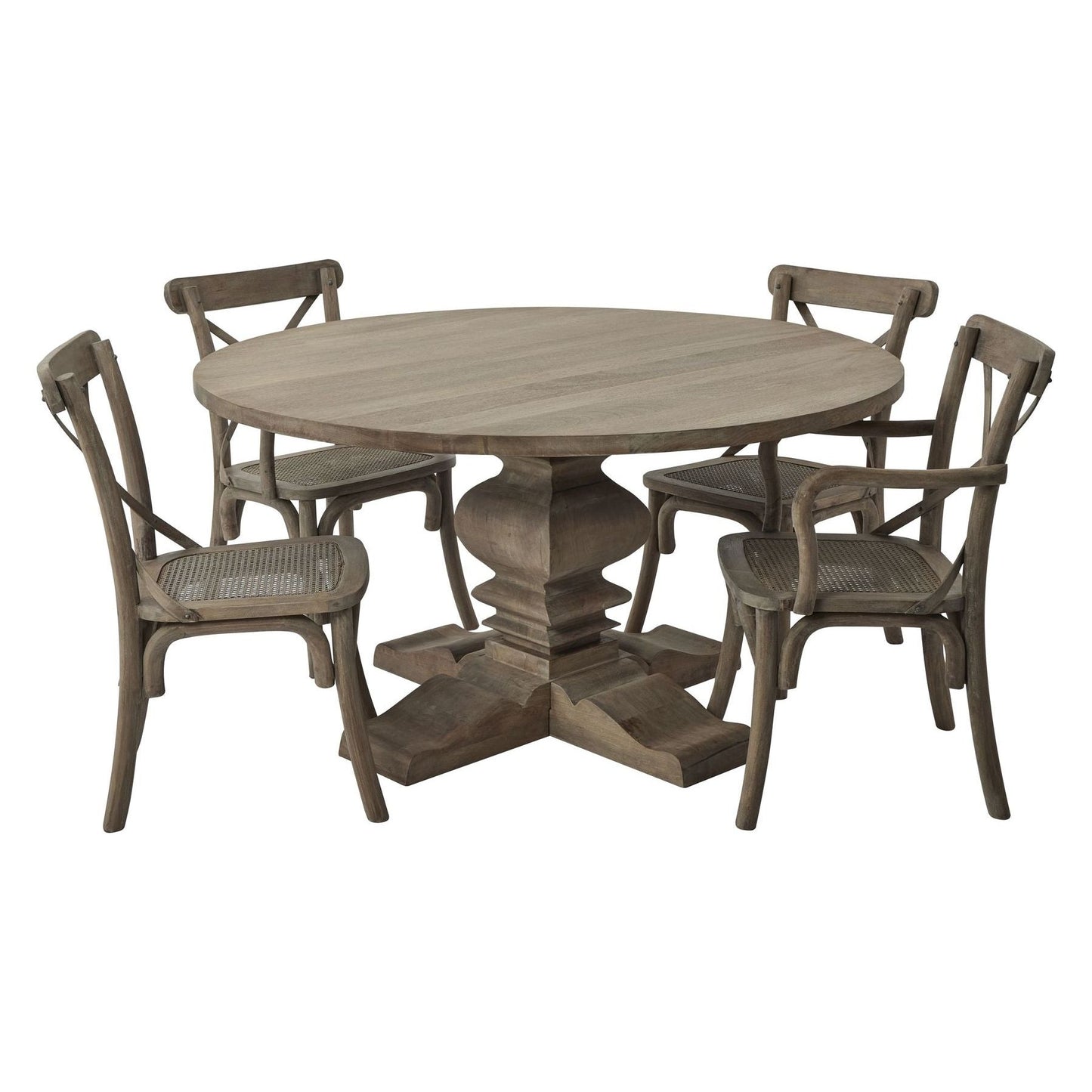 Copgrove Collection Round Pedestal Dining Table - Ashton and Finch