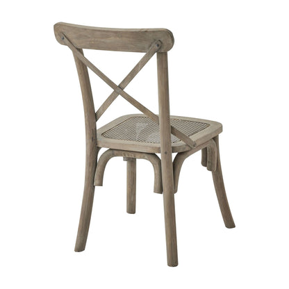 Copgrove Collection Cross Back Chair With Rush Seat - Ashton and Finch