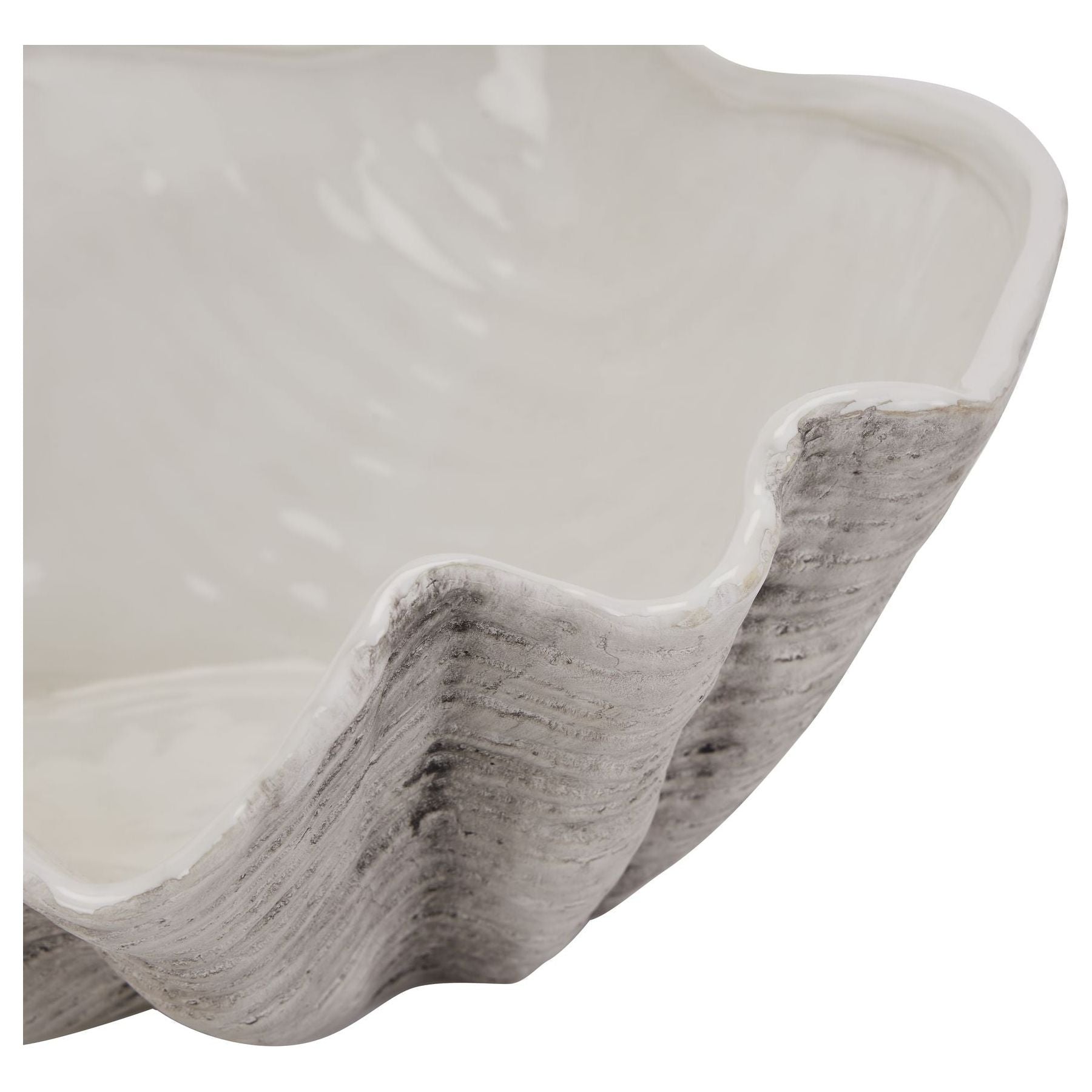 Large Ceramic Adele Shell Bowl - Ashton and Finch