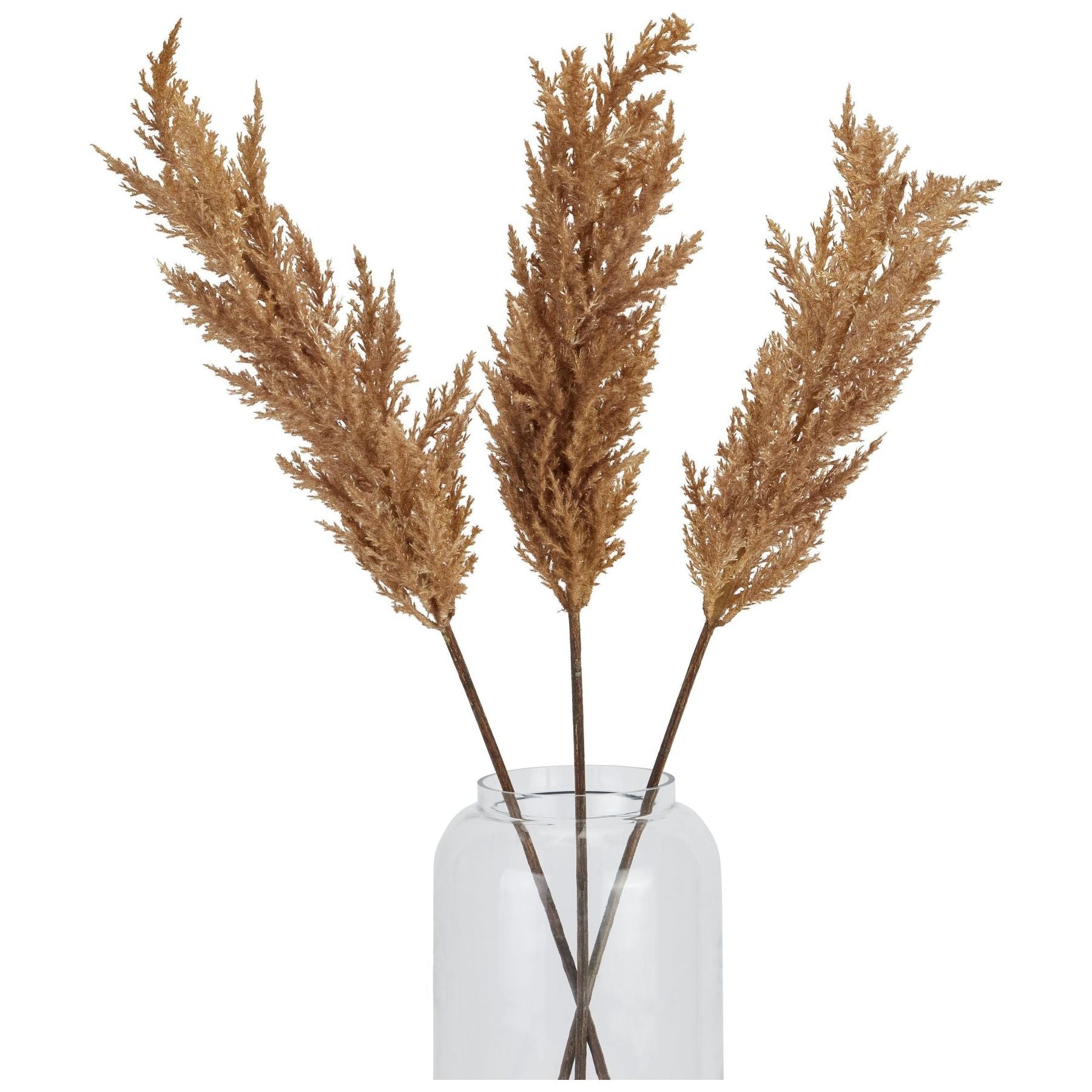 Taupe Faux Dried Pampas Grass Stem - Ashton and Finch