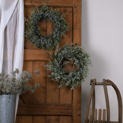 Frosted Pine Wreath With Pinecones - Ashton and Finch