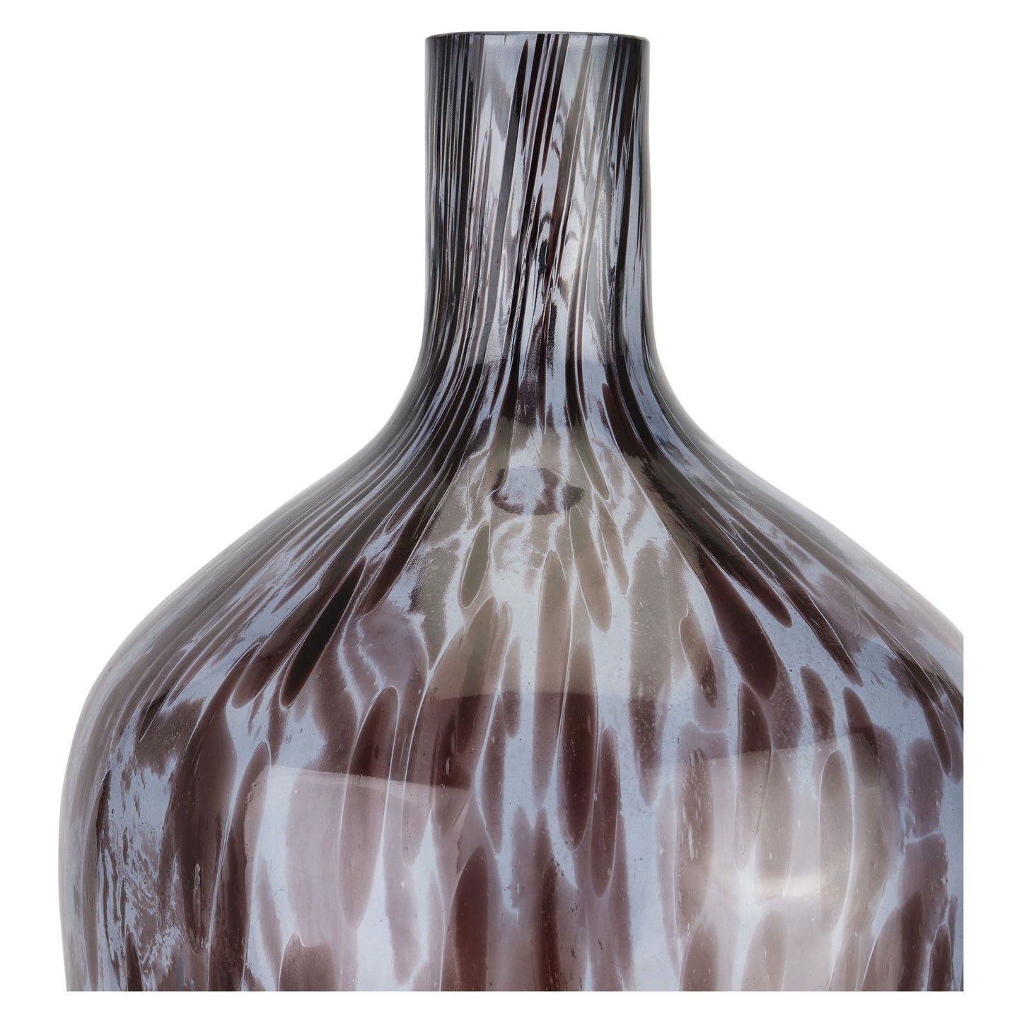 Black Dapple Bottle Vase - Ashton and Finch