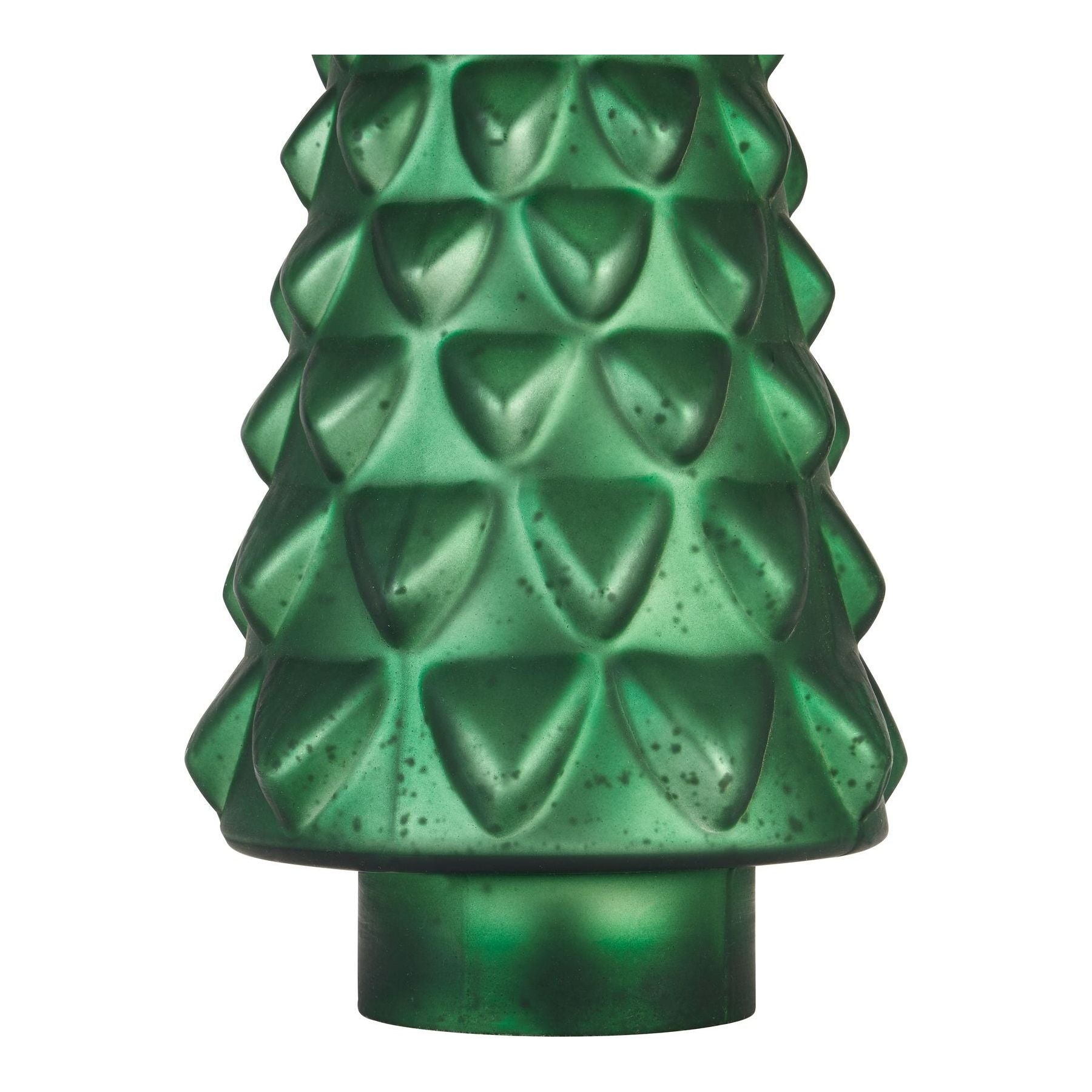 Noel Collection Large Forest Green Glass Decorative Tree - Ashton and Finch