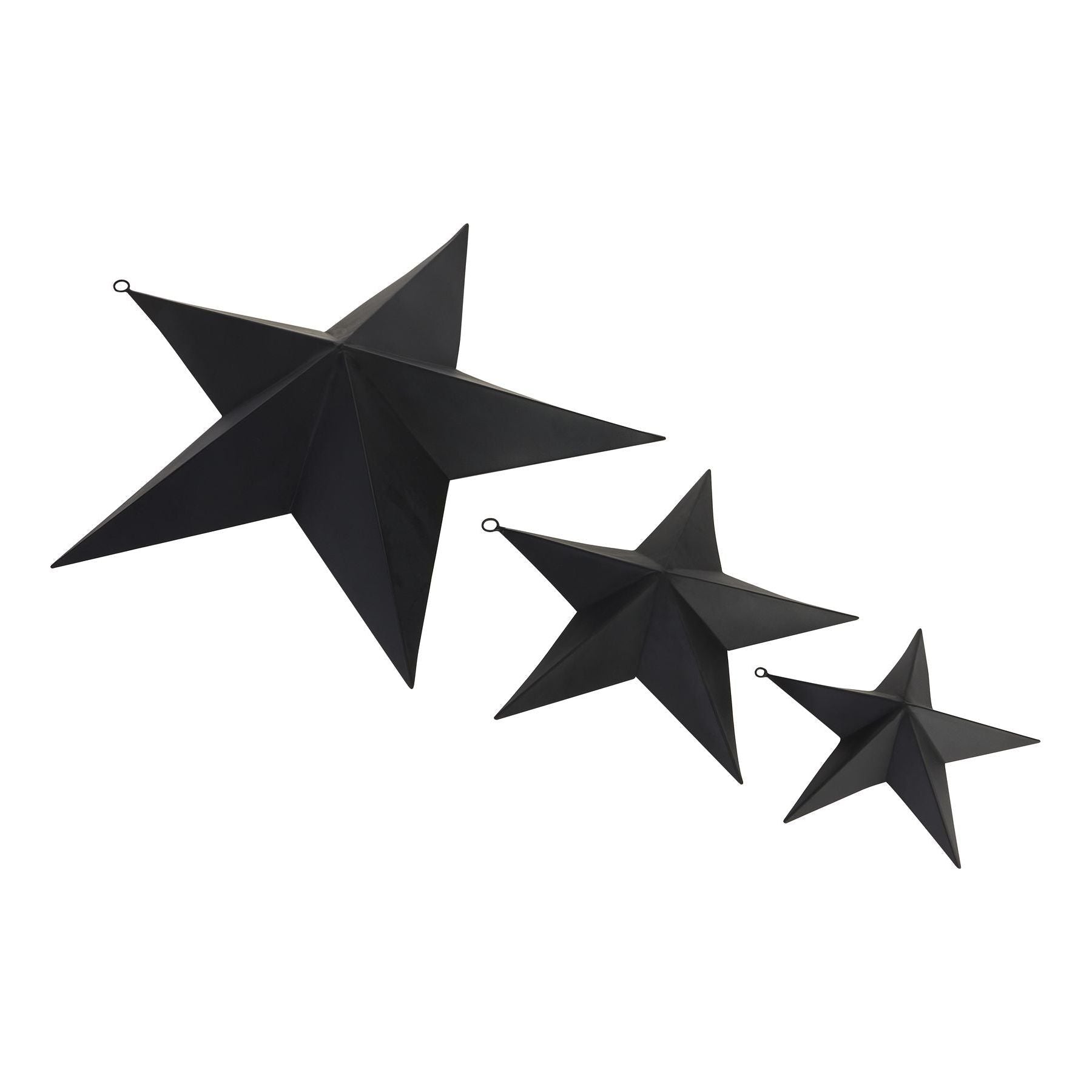 Matt Black Convexed Large Star - Ashton and Finch