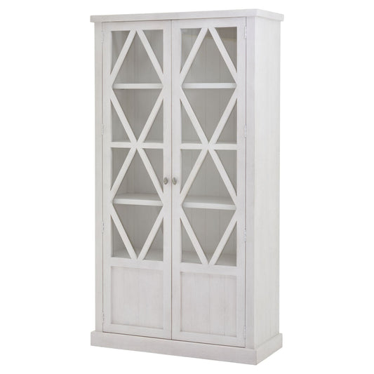 Stamford Plank Collection Tall Display Cabinet - Ashton and Finch