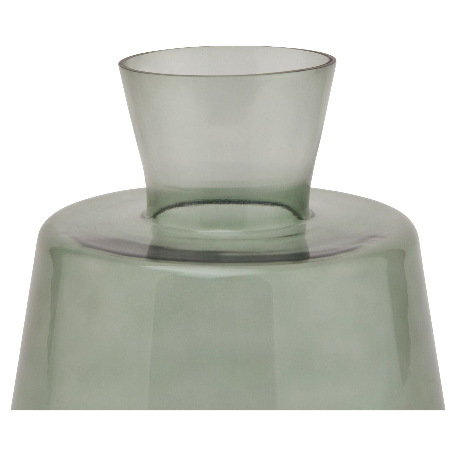 Smoked Sage Glass Ellipse Vase - Ashton and Finch