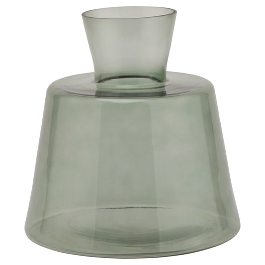 Smoked Sage Glass Ellipse Vase - Ashton and Finch
