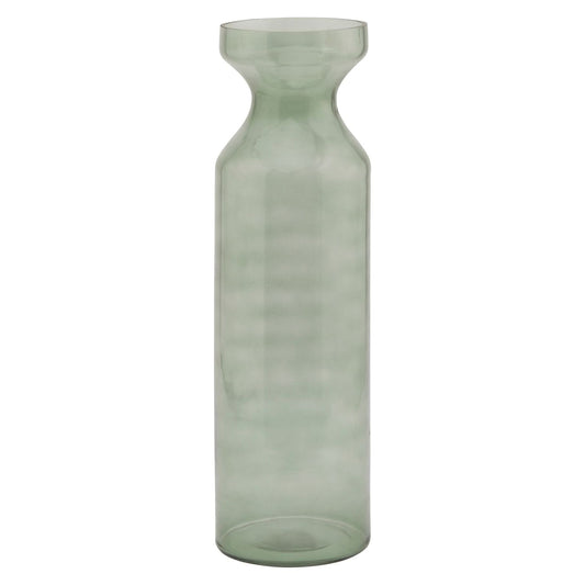 Smoked Sage Glass  Fluted Vase - Ashton and Finch
