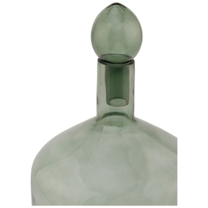 Smoked Sage Glass Bottle With Stopper - Ashton and Finch