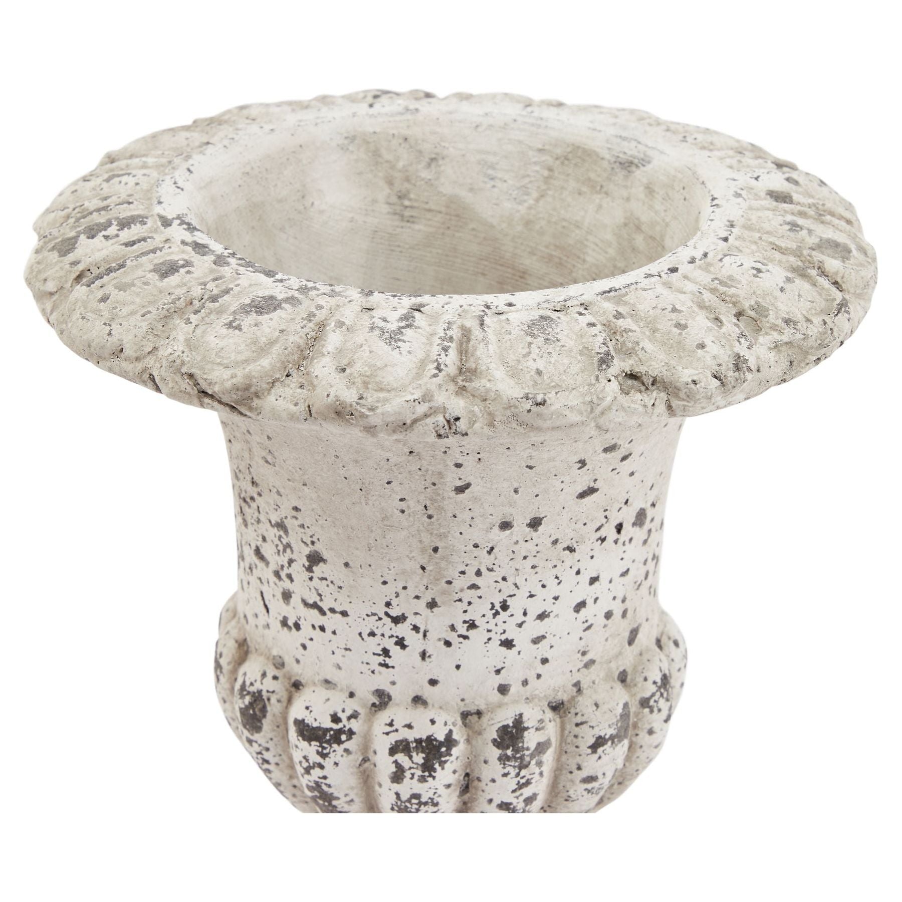 Fluted Stone Ceramic Urn - Ashton and Finch