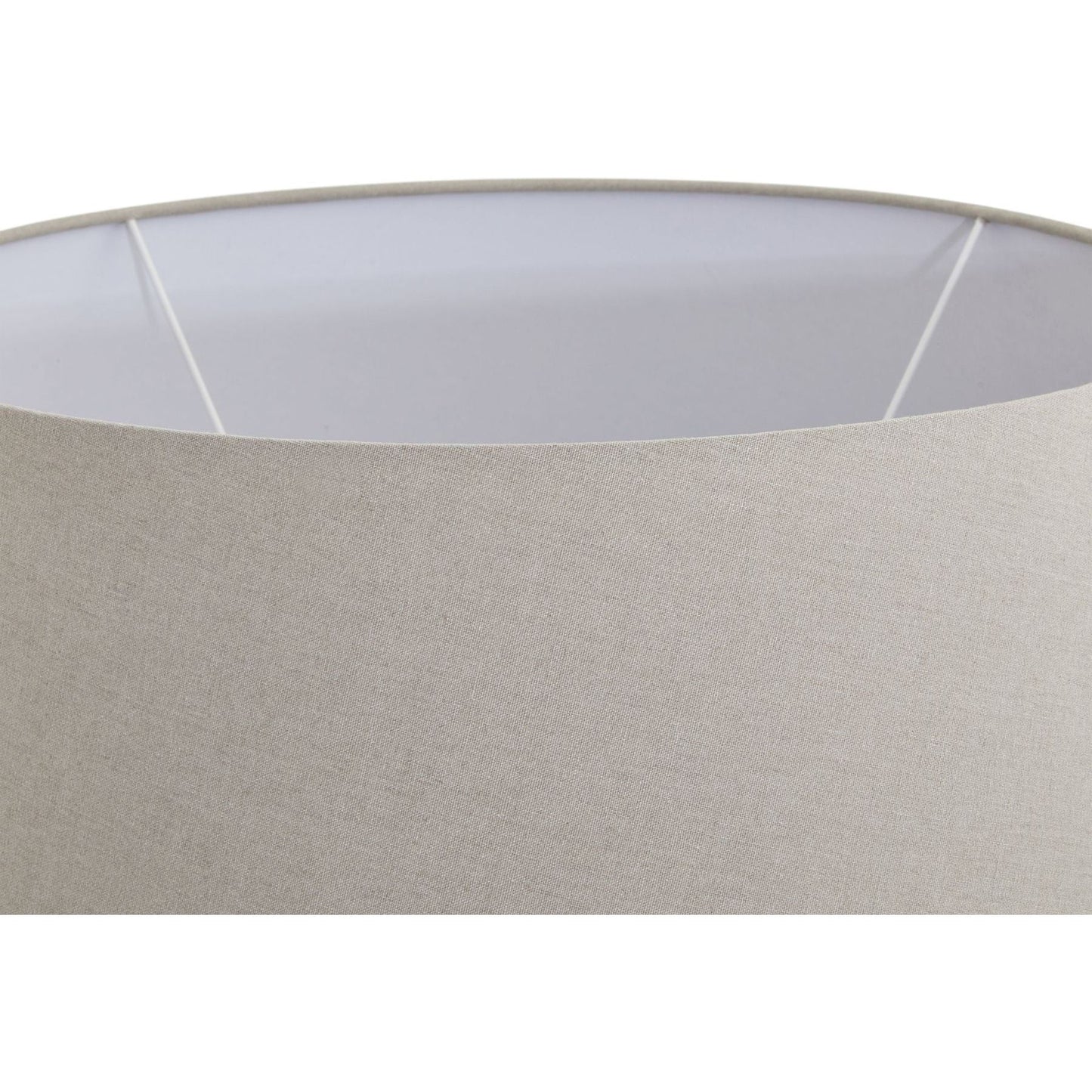 Athena Aged Stone Round Table Lamp With Linen Shade - Ashton and Finch