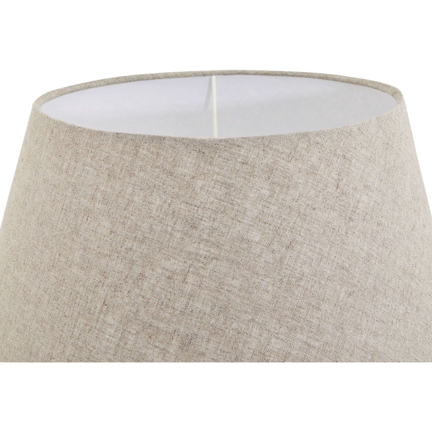 Amalfi Grey Pillar Table Lamp With Linen Shade - Ashton and Finch