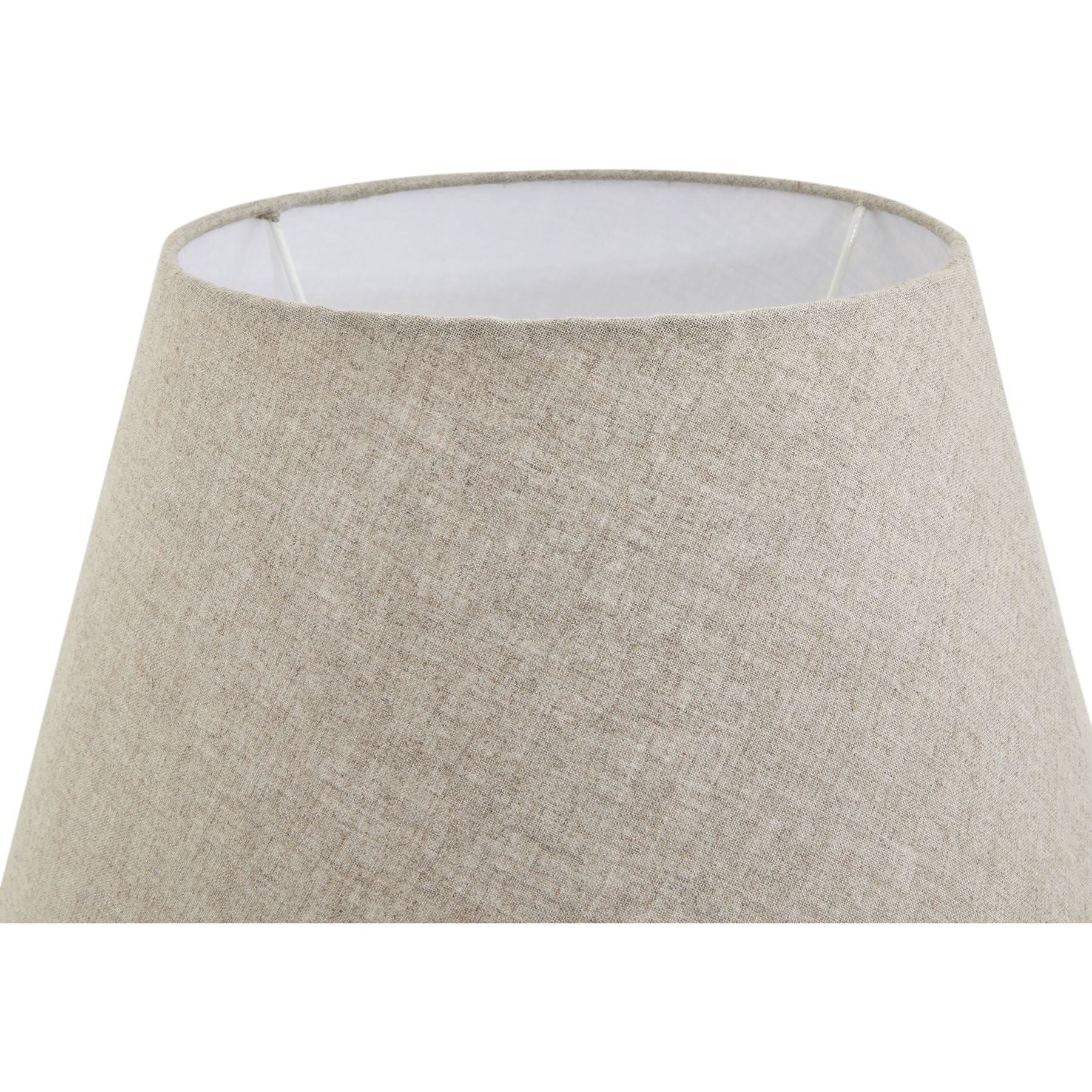 Amalfi Grey Candlestick Table Lamp With Linen Shade - Ashton and Finch