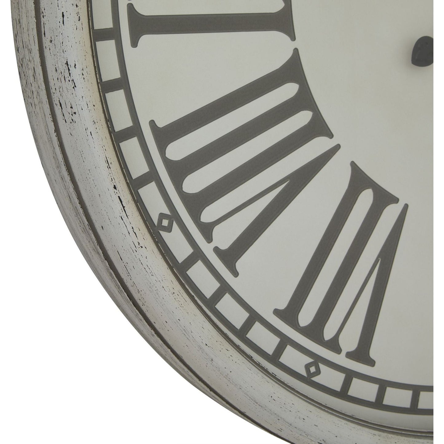 Embossed Wall Clock With Glass - Ashton and Finch