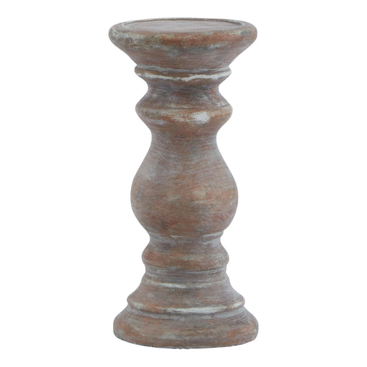 Siena Small Brown  Column Candle Holder - Ashton and Finch