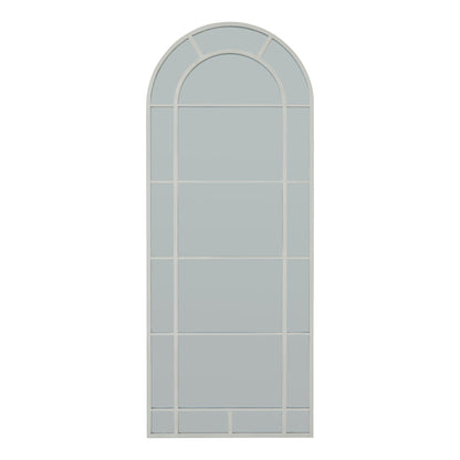 White Large Arched Window Mirror - Ashton and Finch