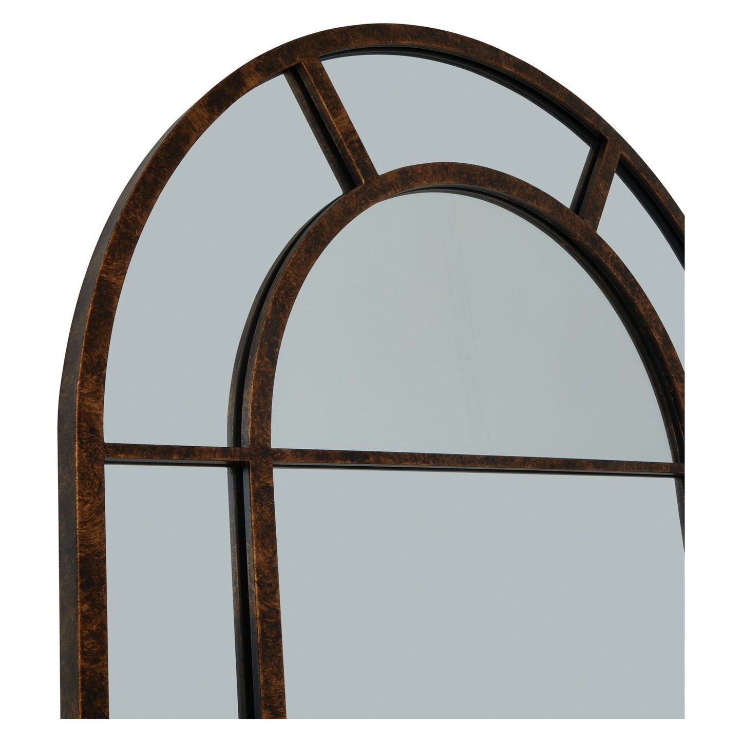 Rust Effect Large Arched Window Mirror - Ashton and Finch