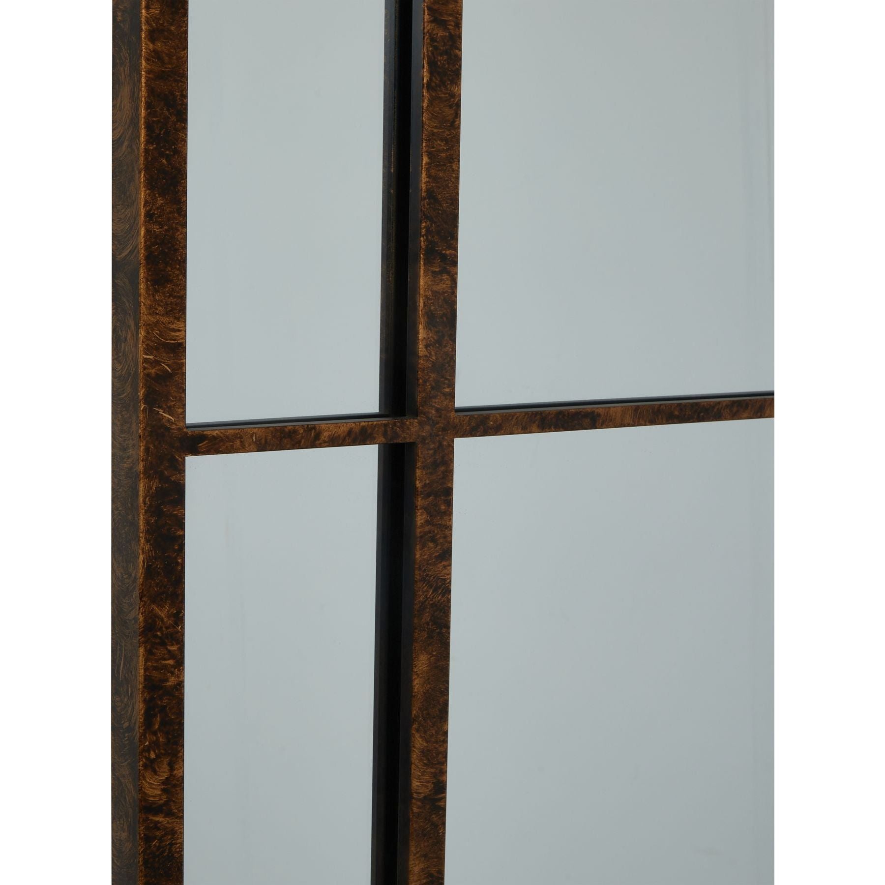 Rust Effect Large Arched Window Mirror - Ashton and Finch