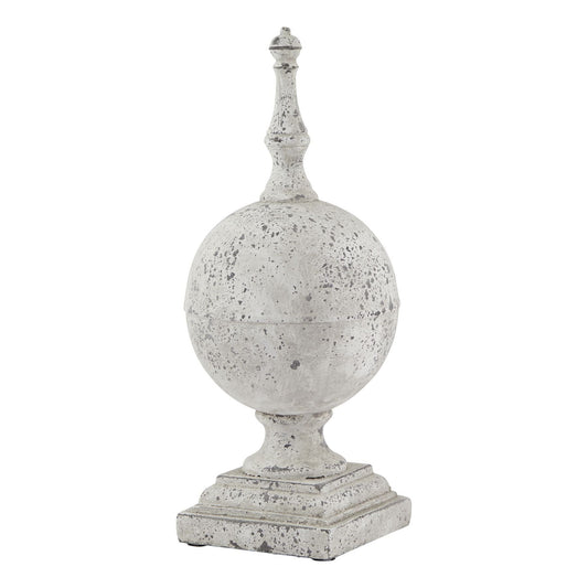 Large Aged Stone Effect Orb Ornament - Ashton and Finch