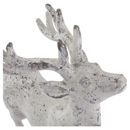 Grey Stone Effect Stag With Antlers - Ashton and Finch