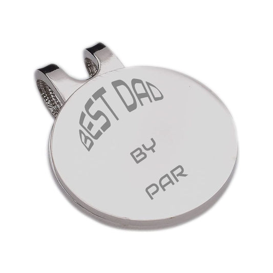 Best Dad By Par Magnetic Golf Ball Marker and Hat Clip - Ashton and Finch