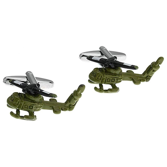 Army Helicopter Cufflinks - Ashton and Finch