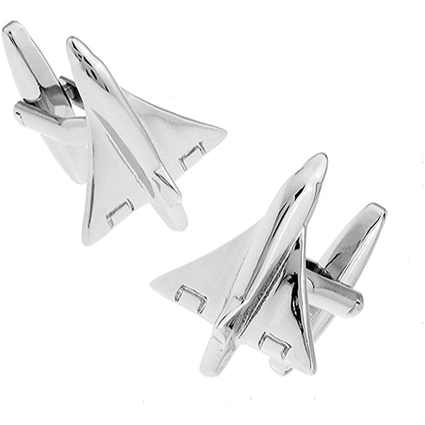 Mach 1 Fighter Jet Aeroplane Cufflinks - Ashton and Finch