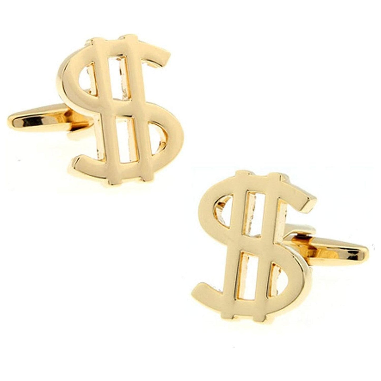 Gold Plated Dollar Cufflinks - Ashton and Finch