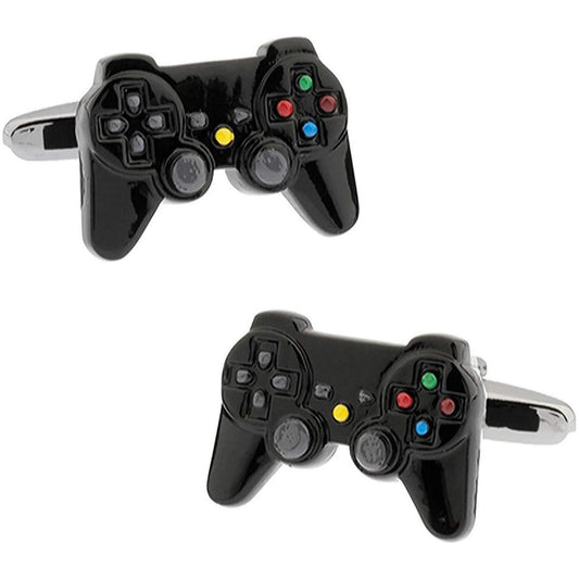 Black Games Console Controller Cufflinks - Ashton and Finch