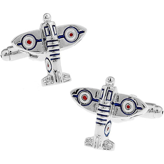 Spitfire Fighter Aeroplane Cufflinks - Ashton and Finch