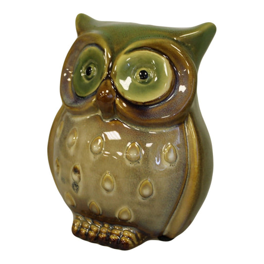 Ceramic Owl Bank - Green - Ashton and Finch