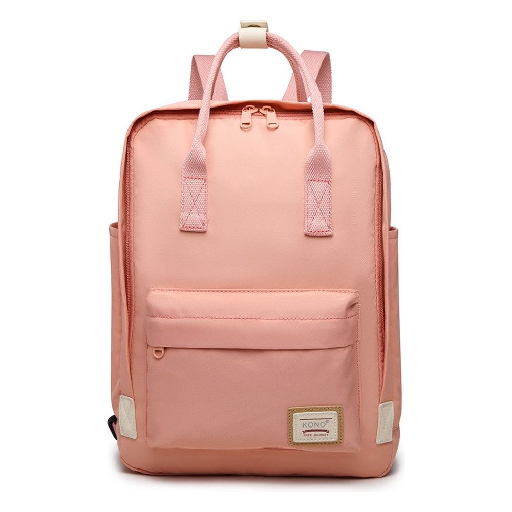 Large Polyester Laptop Backpack - Pink - Ashton and Finch