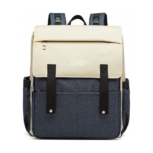 Multi Compartment Baby Changing Backpack With Usb Connectivity - Navy - Ashton and Finch