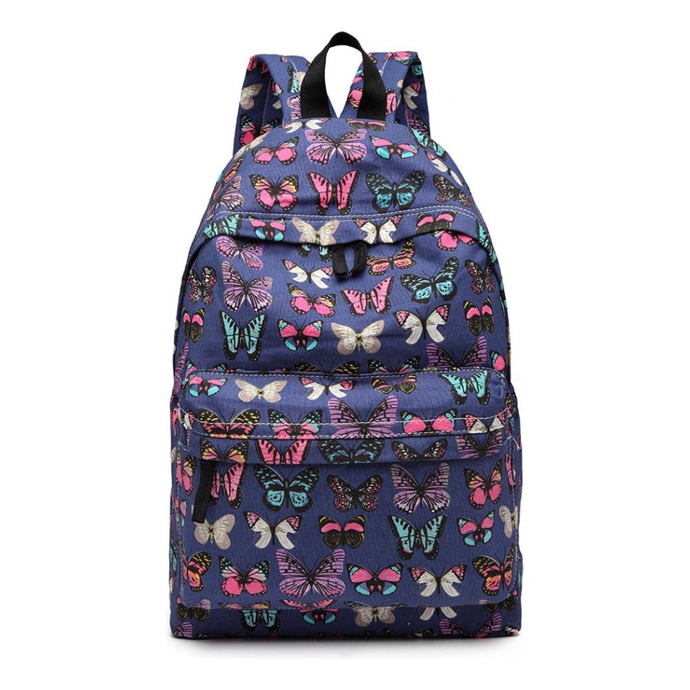 Large Backpack Butterfly Navy - Ashton and Finch