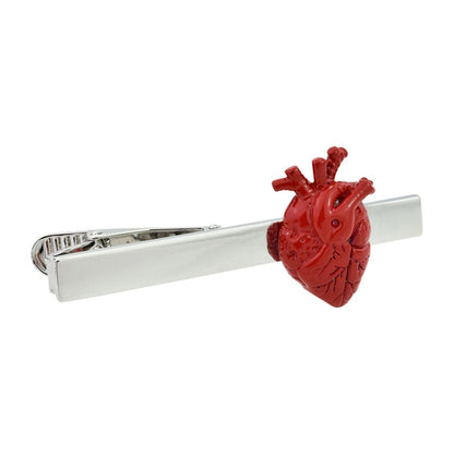 Anatomical Red Heart Tie Clip  | Ashton and Finch