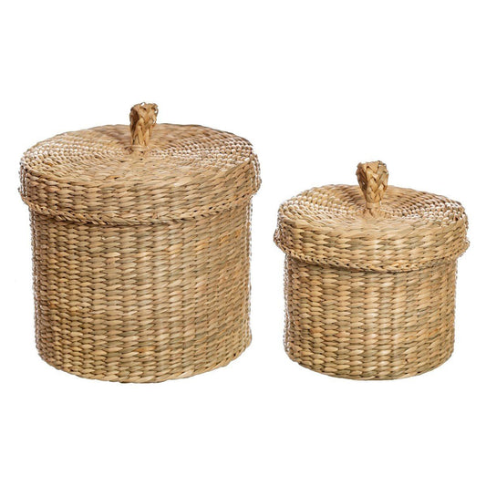 Seagrass Baskets With Lid - Set of 2 - Ashton and Finch