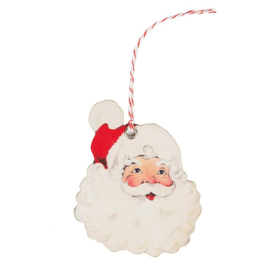 Cheerful Father Christmas Gift Tags - Set of 10 - Ashton and Finch